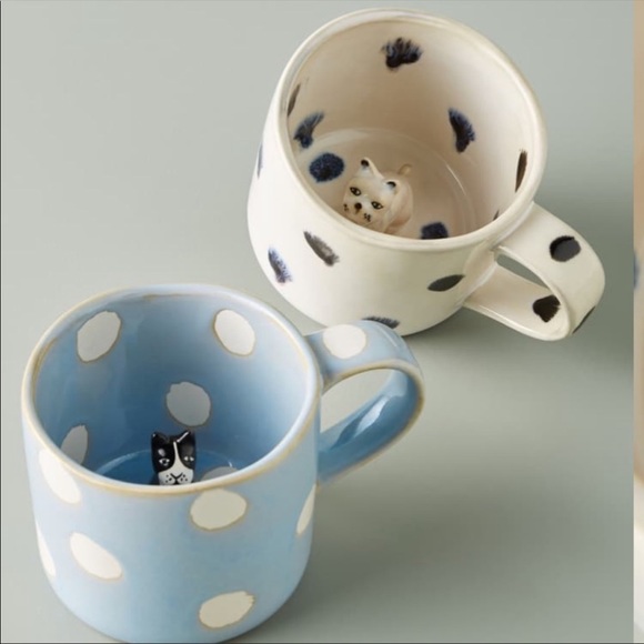 Anthropologie Other - New! Anthropologie Peek a Boo Pet Mug